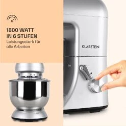 Bella Küchenmaschine 2000 W / 2,7 PS 5 Ltr Edelstahl BPA-frei -Klarstein 10005314 de 0003 logo