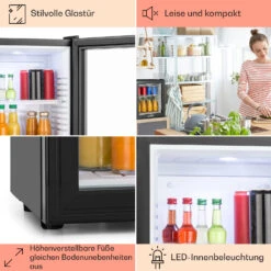 MKS-13 Minibar Mini-Kühlschrank 3 Temperaturen 30L 23 DB Glastür 11 MKS-13 Minibar Mini-Kühlschrank 3 Temperaturen 30L 23 DB Glastür -Klarstein 10005440 DE 0005 usp