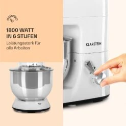 Lucia Küchenmaschine 3-in-1 2000 W / 2,7 PS 5 Ltr Edelstahl BPA-frei -Klarstein 10008236 de 0003 logo