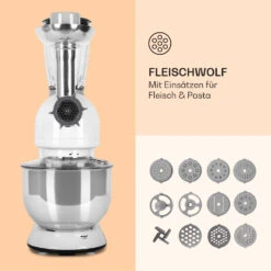 Lucia Küchenmaschine 3-in-1 2000 W / 2,7 PS 5 Ltr Edelstahl BPA-frei -Klarstein 10008236 de 0005 logo