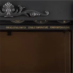 Grenoble Elektrischer Kamin Heizlüfter 1850 W Bodenrollen Thermostat 6 Grenoble Elektrischer Kamin Heizlüfter 1850 W Bodenrollen Thermostat -Klarstein 10012129 yy 0003 detail Klarstein Grenoble Elektrischer Kamin 2000W