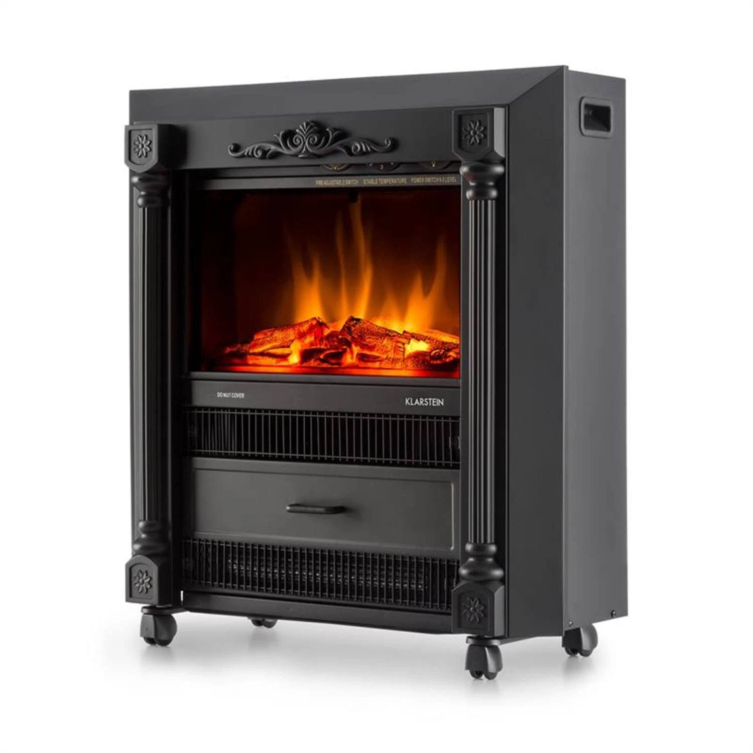 Grenoble Elektrischer Kamin Heizlüfter 1850 W Bodenrollen Thermostat 4 Grenoble Elektrischer Kamin Heizlüfter 1850 W Bodenrollen Thermostat – Bild 4