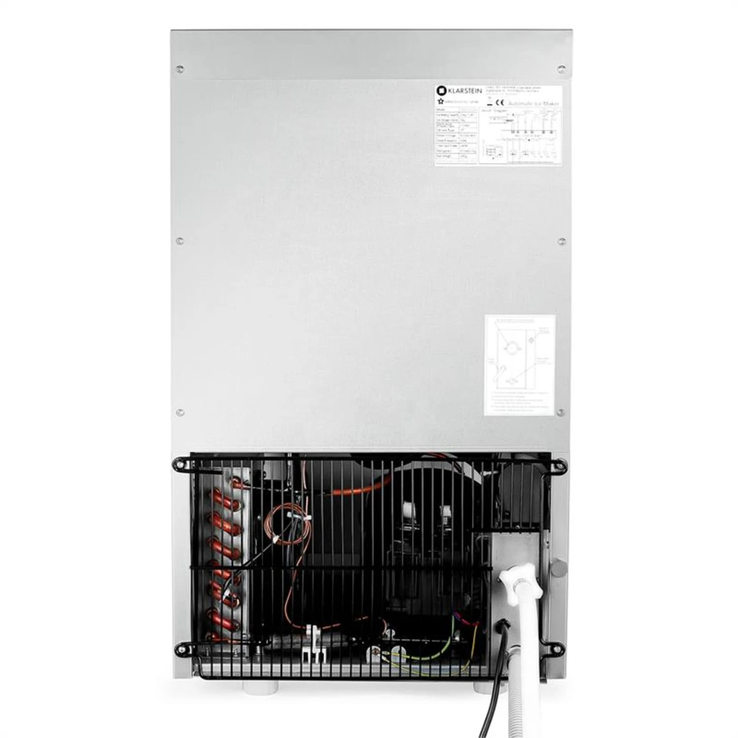 Powericer XXL Eiswürfelmaschine 160W 25 Kg/Tag 6 Kg Behälter Edelstahl 4 Powericer XXL Eiswürfelmaschine 160W 25 Kg/Tag 6 Kg Behälter Edelstahl – Bild 4