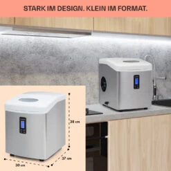 Mr. Silver-Frost Eismaschine 150W Edelstahl Weiß 15kg 12 Mr. Silver-Frost Eismaschine 150W Edelstahl Weiß 15kg -Klarstein 10020110 de 0006 usp