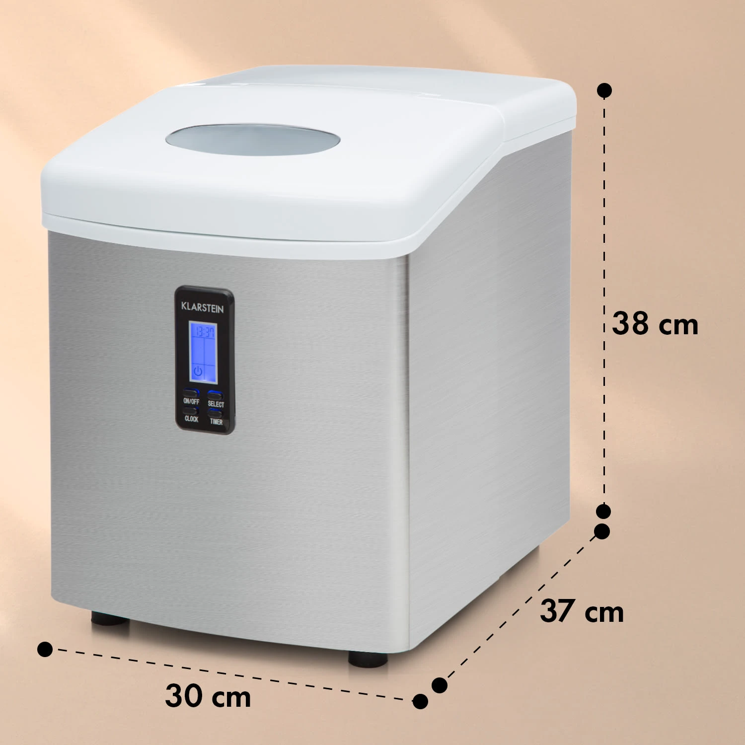 Mr. Silver-Frost Eismaschine 150W Edelstahl Weiß 15kg 7 Mr. Silver-Frost Eismaschine 150W Edelstahl Weiß 15kg – Bild 7