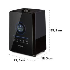 Monaco Digitaler Ultraschall-Luftbefeuchter Schwarz -Klarstein 10021651 yy 0008 logo Klarstein Monaco Ultraschall Luftbefeuchter Black