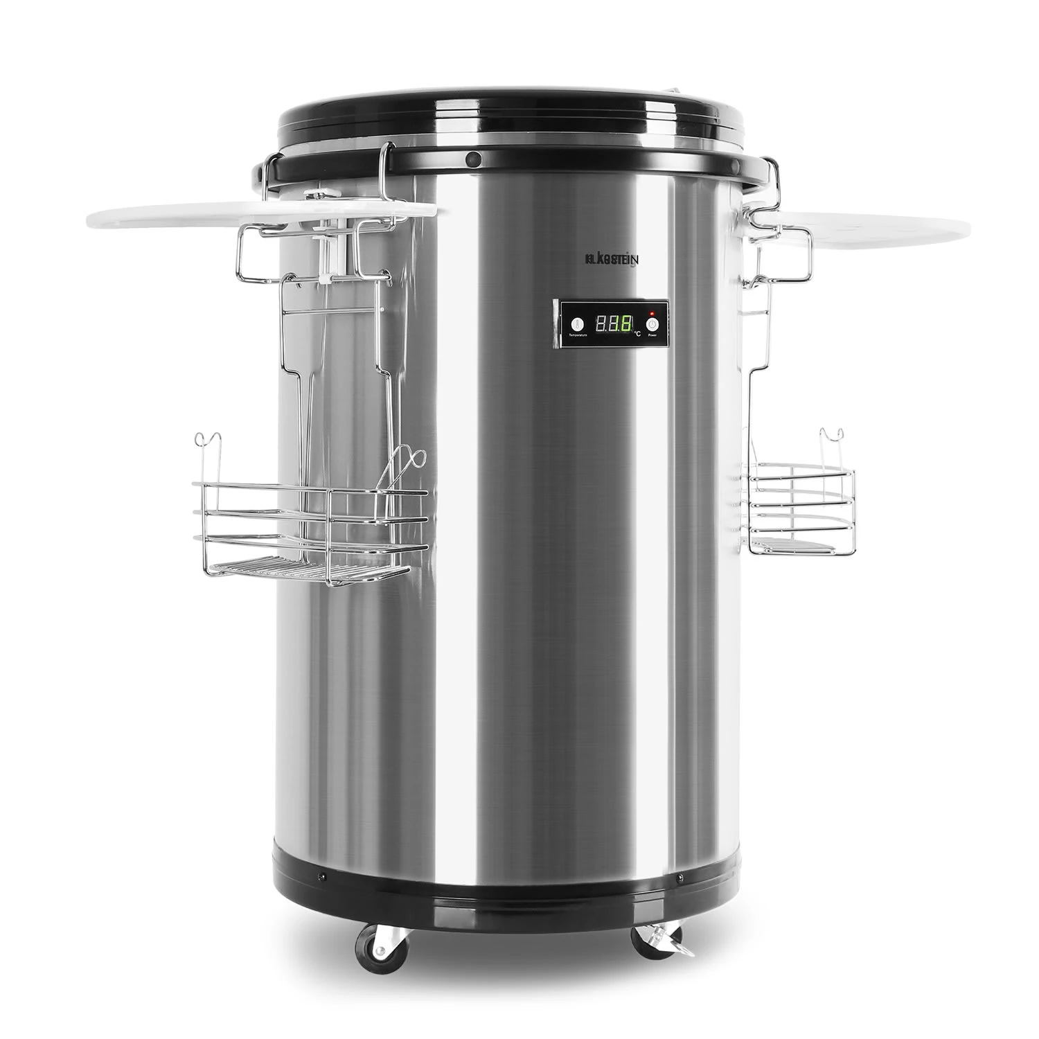 Mr. Barbot Bar-Kühlschrank 50 Liter 6-16 °C Bodenrollen Edelstahl 1 Mr. Barbot Bar-Kühlschrank 50 Liter 6-16 °C Bodenrollen Edelstahl