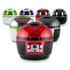 VitAir Turbo Heißluftfritteuse Rot-schwarz 1400W Grillen Backen 9l 21 VitAir Turbo Heißluftfritteuse Rot-schwarz 1400W Grillen Backen 9l -Klarstein 10028289 yy 0011 variant