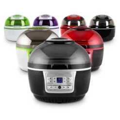 VitAir Turbo Heißluftfritteuse Grau-schwarz 1400W Grillen Backen 9l -Klarstein 10028290 yy 0012 variant