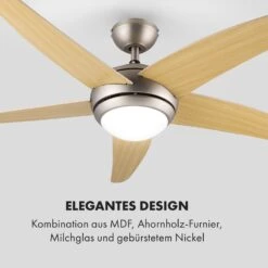 Bolero 2-in-1-Deckenventilator Leuchte 55W 10212m³/h Fernbedienung -Klarstein 10028291 de 0006 logo