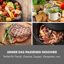 Hotrod Masterplan Dutch Oven Set 7-teilig BBQ Topfset Gusseisen -Klarstein 10029164 de 0003 logo