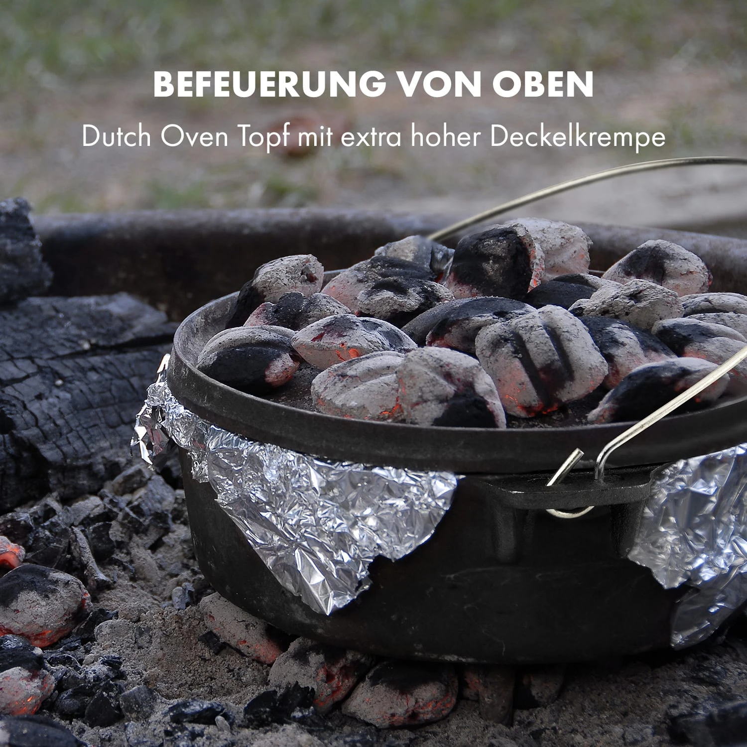 Hotrod 85 Dutch Oven BBQ-Topf 9 Qt / 8,5 Liter Gusseisen Schwarz 5 Hotrod 85 Dutch Oven BBQ-Topf 9 Qt / 8,5 Liter Gusseisen Schwarz – Bild 5