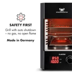 Steakreaktor 2.0 Indoor Grillgerät 850 °C 1600W Infrarot Made In Germany 14 Steakreaktor 2.0 Indoor Grillgerät 850 °C 1600W Infrarot Made In Germany -Klarstein 10029610 yy 0005 logo Klarstein Steakreaktor Indoor Grillgeraet black reedit v2