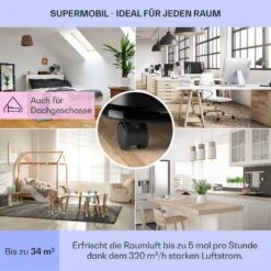 New Breeze 7 Mobile Klimaanlage 7000BTU 2,1kW 34m² Mobil Fernbedienung -Klarstein 10029703 de 0005 usp