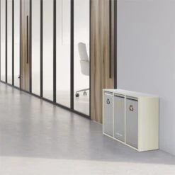 Ordnungshüter 3 Mülleimer Mülltrenner 45L (3 X 15 L) Cremebeige 8 Ordnungshüter 3 Mülleimer Mülltrenner 45L (3 X 15 L) Cremebeige -Klarstein 10031320 yy 0005 ambient Klarstein Ordnungshueter 3 Muelleimer cremebeige