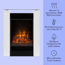 Studio 5 Elektrischer Kamin Heizlüfter 900/1800 W Fernbedienung 9 Studio 5 Elektrischer Kamin Heizlüfter 900/1800 W Fernbedienung -Klarstein 10031572 de 0003 usp
