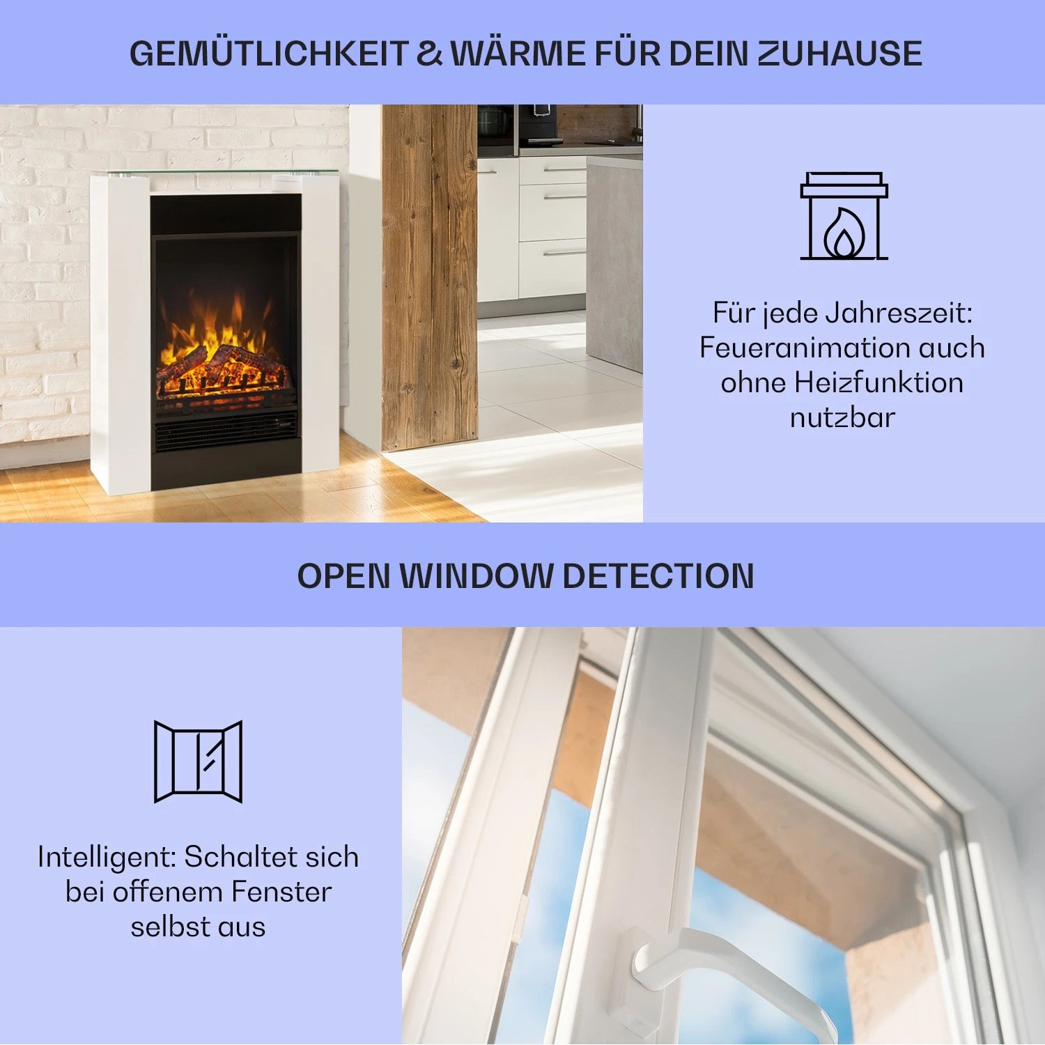 Studio 5 Elektrischer Kamin Heizlüfter 900/1800 W Fernbedienung 4 Studio 5 Elektrischer Kamin Heizlüfter 900/1800 W Fernbedienung – Bild 4