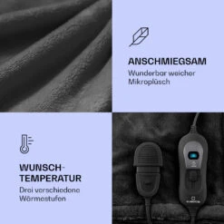 Dr. Watson XL Heizdecke 120 W 3 Stufen 180 X 130 Cm Bedienteil -Klarstein 10031658 de 0003 logo