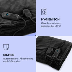 Dr. Watson XL Heizdecke 120 W 3 Stufen 180 X 130 Cm Bedienteil -Klarstein 10031658 de 0004 logo