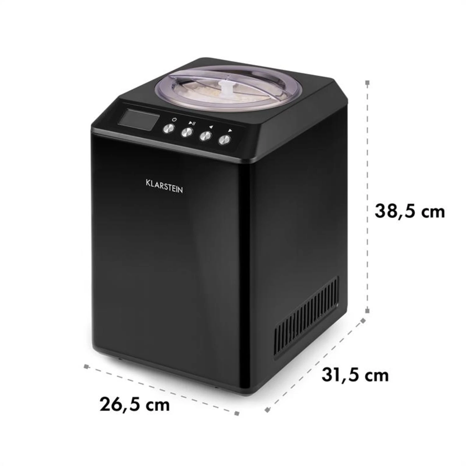Vanilly Sky Family Eiscremebereiter Frozen Yoghurt 250W 2,5l Schwarz 8 Vanilly Sky Family Eiscremebereiter Frozen Yoghurt 250W 2,5l Schwarz – Bild 8