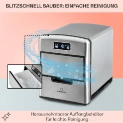 Metropolitan Eiswürfelmaschine 12kg/24h Digitales Display 11 Metropolitan Eiswürfelmaschine 12kg/24h Digitales Display -Klarstein 10031881 de 0005 usp