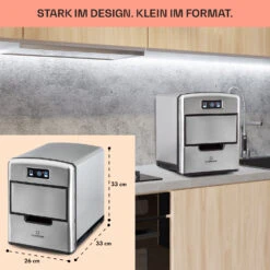 Metropolitan Eiswürfelmaschine 12kg/24h Digitales Display 12 Metropolitan Eiswürfelmaschine 12kg/24h Digitales Display -Klarstein 10031881 de 0006 usp