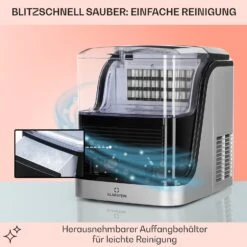 Kristall Eiswürfelmaschine Kristalleis 2 Größen 2,5l Wassertank 11 Kristall Eiswürfelmaschine Kristalleis 2 Größen 2,5l Wassertank -Klarstein 10031891 de 0005 usp