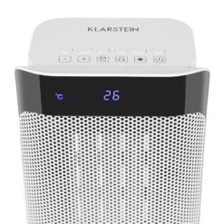 Chaval Heizturm 2.000 W Thermostat Timer Fernbedienung Weiß -Klarstein 10032004 yy 0006 titel detai4 Klarstein Chaval Heizturm weiss