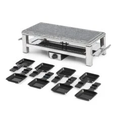 Schmelzlette Raclette 1500W Naturstein-Platte Edelstahlgehäuse 10 Schmelzlette Raclette 1500W Naturstein-Platte Edelstahlgehäuse -Klarstein 10032028 yy 0004 detail Klarstein Schmelzlette Raclette 1500W Edelstahl