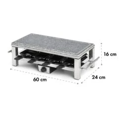 Schmelzlette Raclette 1500W Naturstein-Platte Edelstahlgehäuse 12 Schmelzlette Raclette 1500W Naturstein-Platte Edelstahlgehäuse -Klarstein 10032028 yy 0006 logo Klarstein Schmelzlette Raclette 1500W Edelstahl