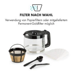 Aromatica X Kaffeemaschine Mahlwerk Glaskanne Aroma+ Edelstahl 17 Aromatica X Kaffeemaschine Mahlwerk Glaskanne Aroma+ Edelstahl -Klarstein 10032102 de 0008 logo