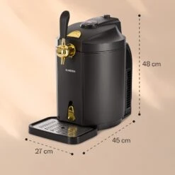 Skal Bierzapfanlage Bierkühler 5l Fässer CO2 Edelstahl Schwarz -Klarstein 10032176 yy 0007 logo
