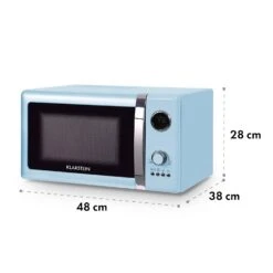 Fine Dinesty 2-in-1-Mikrowelle: 23l 800W / Grill: 1000W Blau -Klarstein 10032201 yy 0008 logo