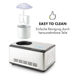 Dolce Bacio Eiscremebereiter Kompressor 2l LCD-Display Touch Edelstahl -Klarstein 10032322 de 0007 logo