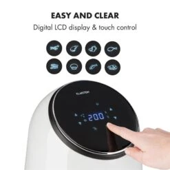 AirVital Heißluftfritteuse 1300W 2,5l CeraPlus-Antihaft Touch Weiß -Klarstein 10032331 yy 0005 logo Klarstein AirVital Heissluftfritteuse 1300W weiss