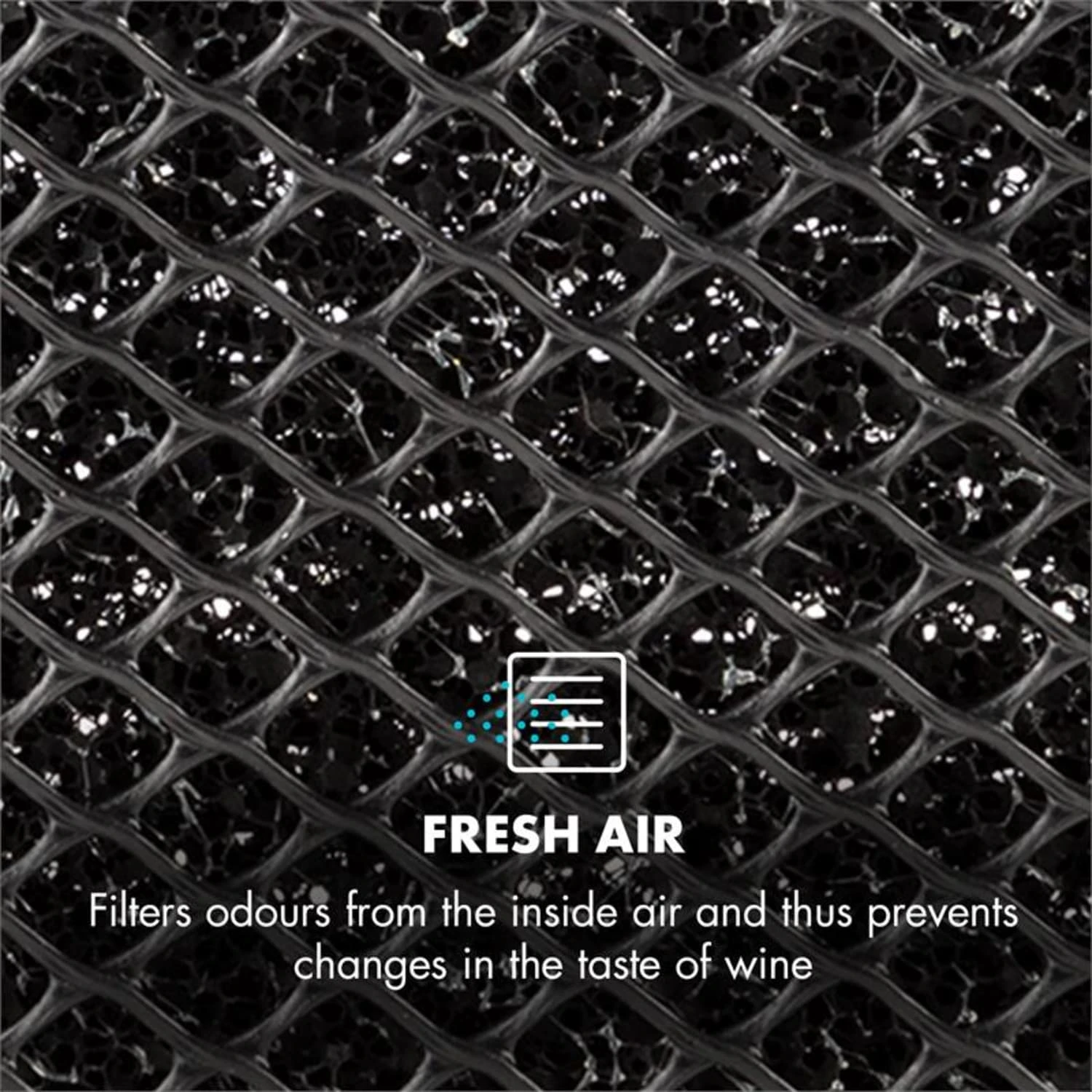 Aktivkohle-Filter Weinkühlschränke 9,9x4,9x1cm (BxHxT) Ersatzfilter 3 Aktivkohle-Filter Weinkühlschränke 9,9x4,9x1cm (BxHxT) Ersatzfilter – Bild 3