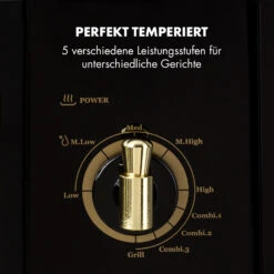 Victoria 20 Einbau-Mikrowelle, 20 L, 800 W, Grill: 1000 W, Schwarz -Klarstein 10032591 de 0005 logo