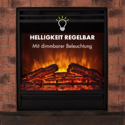 Villach Elektrischer Kamin 1800W Steindekor Polystone Fernbedienung -Klarstein 10032595 de 0007 logo