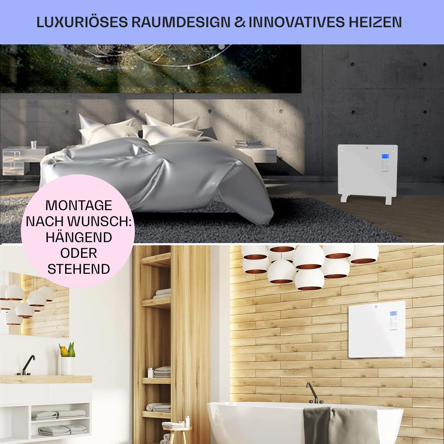 Norderney Konvektions-Heizgerät Thermostat Timer 1000W 20m² Weiß 7 Norderney Konvektions-Heizgerät Thermostat Timer 1000W 20m² Weiß – Bild 7