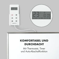 Wonderwall 30 Infrarotheizung 30x100cm 300W Wochentimer IP24 15 Wonderwall 30 Infrarotheizung 30x100cm 300W Wochentimer IP24 -Klarstein 10032813 de 0006 logo