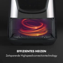 AeroVital Deluxe Heißluftfritteuse 1700W 5,4 Liter Edelstahl -Klarstein 10032849 de 0005 logo