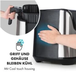 AeroVital Deluxe Heißluftfritteuse 1700W 5,4 Liter Edelstahl -Klarstein 10032849 de 0006 logo