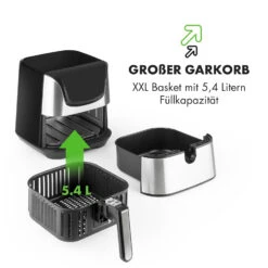 AeroVital Deluxe Heißluftfritteuse 1700W 5,4 Liter Edelstahl -Klarstein 10032849 de 0009 logo