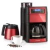 Aromatica II Duo Kaffeemaschine, Integriertes Mahlwerk, 1,25 L, Rot