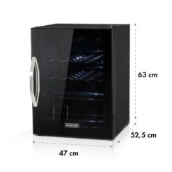 Beersafe XL Onyx Kühlschrank 60 Liter 4 Böden Panoramaglastür -Klarstein 10032871 de 0009 logo