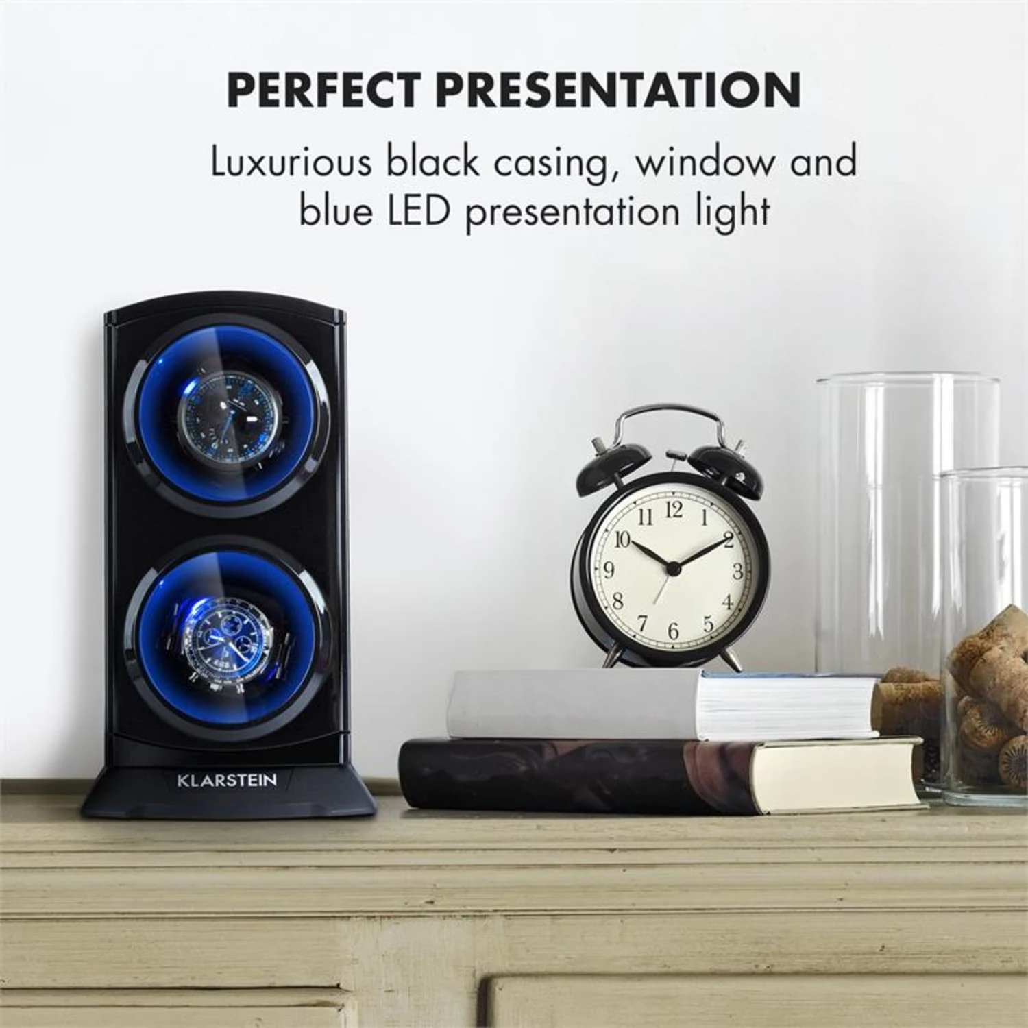 St. Gallen Premium Uhrenbeweger 2 Uhren 4 Geschwindigkeiten – Bild 4