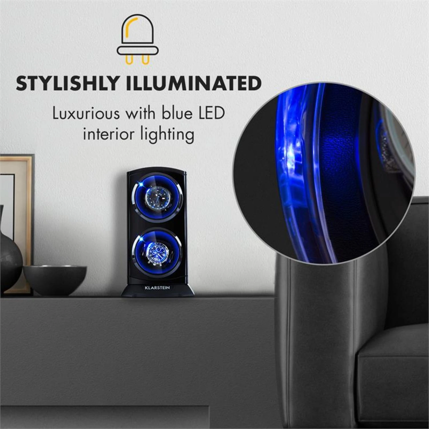 St. Gallen Premium Uhrenbeweger 2 Uhren 4 Geschwindigkeiten – Bild 8