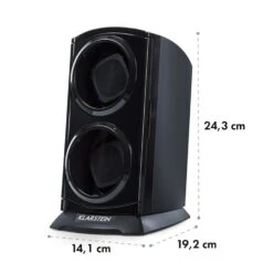 St. Gallen Premium Uhrenbeweger 2 Uhren 4 Geschwindigkeiten -Klarstein 10032887 yy 0009 logo Klarstein St Gallen Premium Uhrenbeweger schwarz reedit