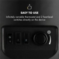 Brixen Elektrischer Kamin 900/1800W InstaFire Thermostat Schwarz -Klarstein 10032891 yy 0004 logo Klarstein Brixen Elektrischer Kamin schwarz