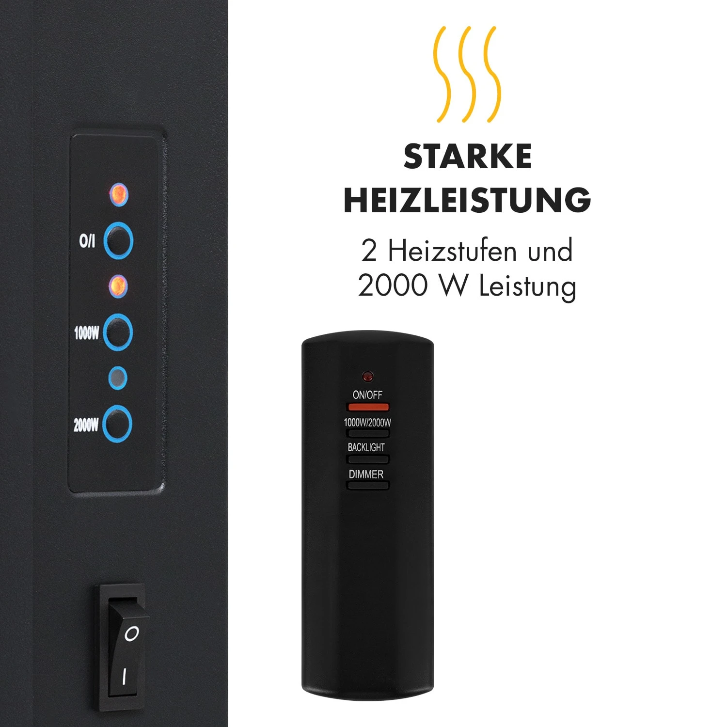 Lausanne Vertical Elektrischer Kamin 1000 Oder 2000W Feuerillusion 4 Lausanne Vertical Elektrischer Kamin 1000 Oder 2000W Feuerillusion – Bild 4